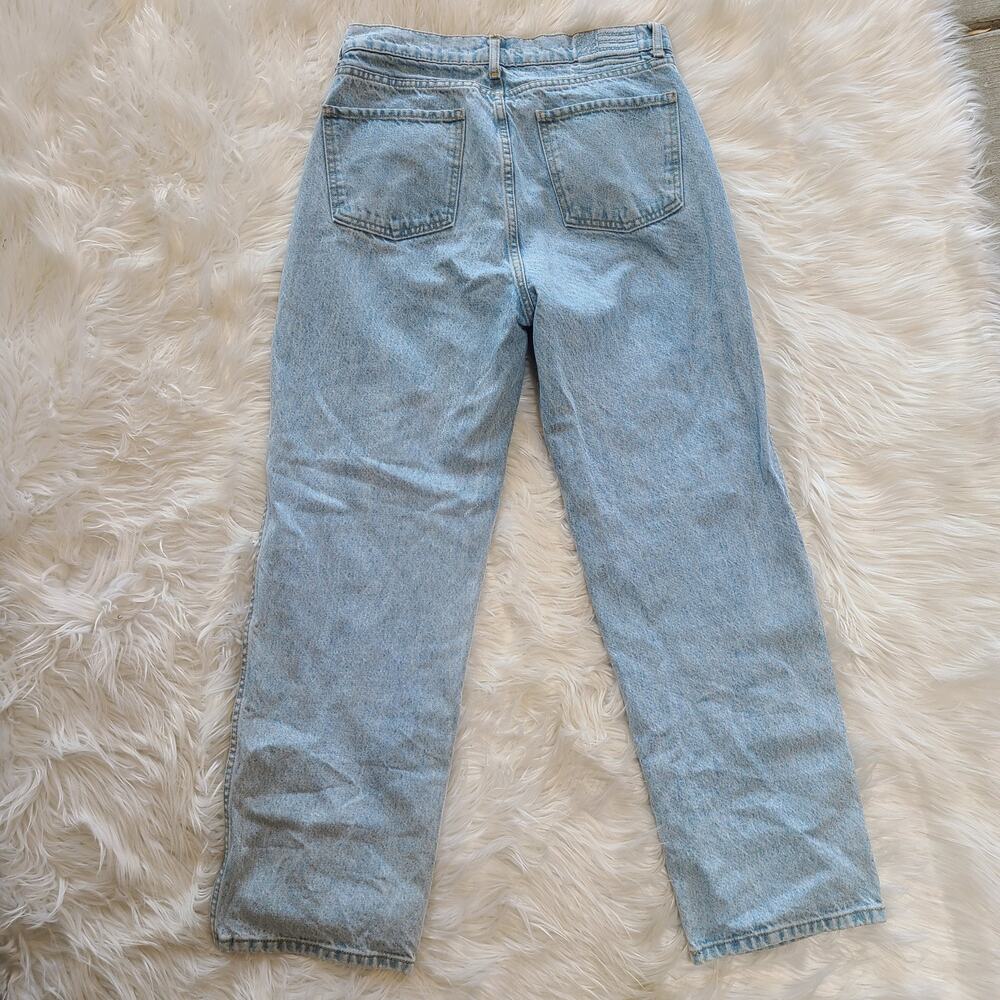 Revice 90's Baby Jean Joey Wash 32 Crossover Waist Wide Leg Fit High Rise Y2K - Picture 4 of 6